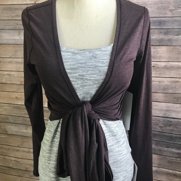lululemon athletica Tops - NWT HBCY LULULEMON TIED TO IT WRAP BLACK CHERRY 8